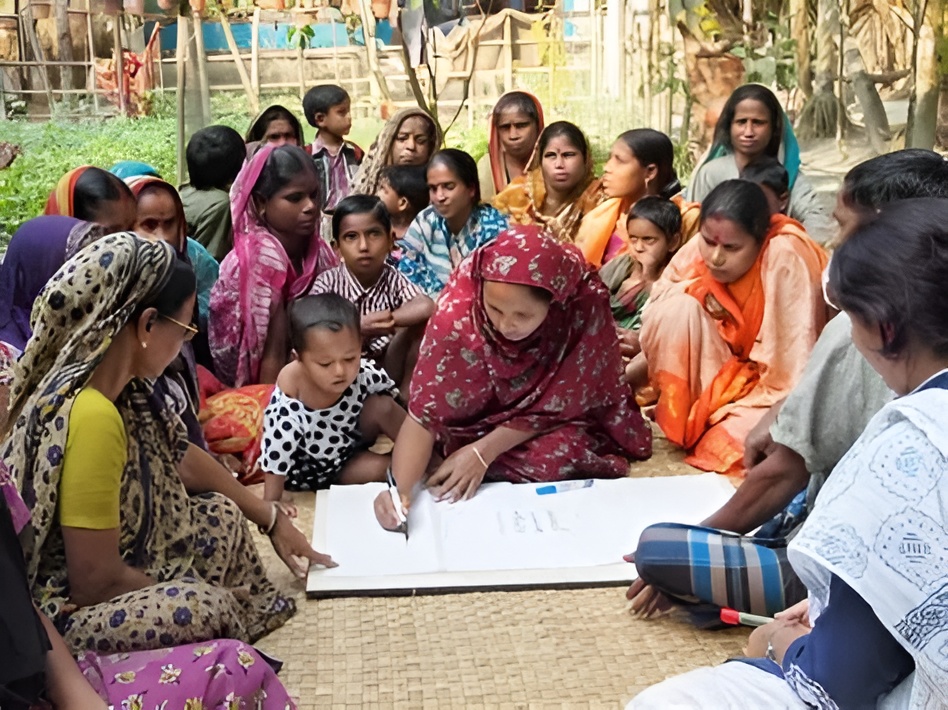 Children in a classroom, engaged and smiling